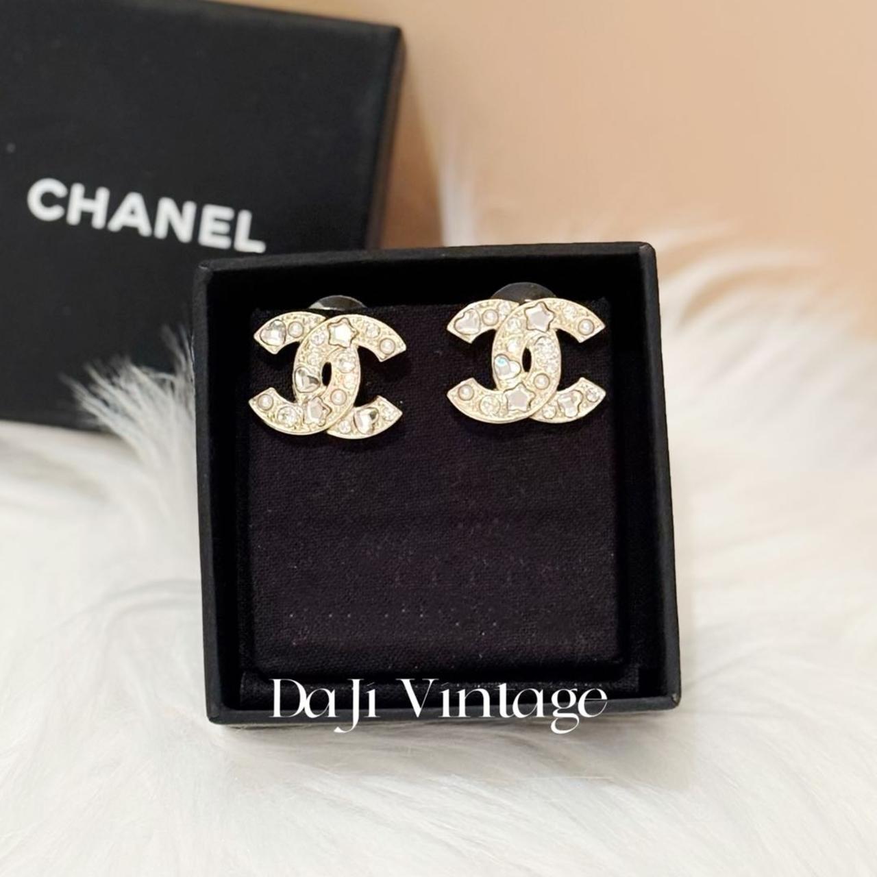 99新 Chanel/香奈儿 大吉中古/Chanel香奈儿25p星星爱心钻耳夹
