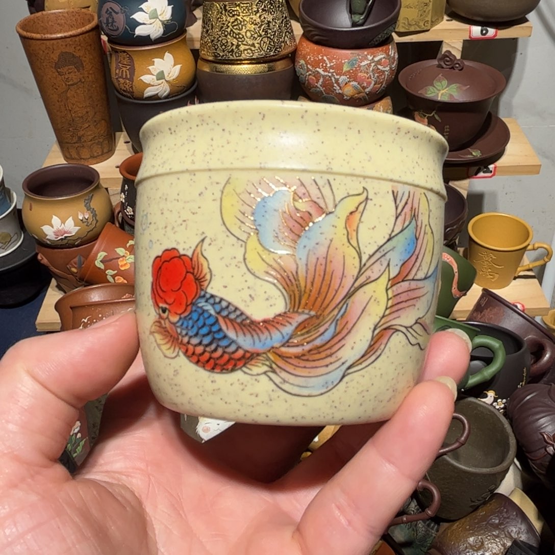 紫砂茶杯宜兴紫砂主人杯