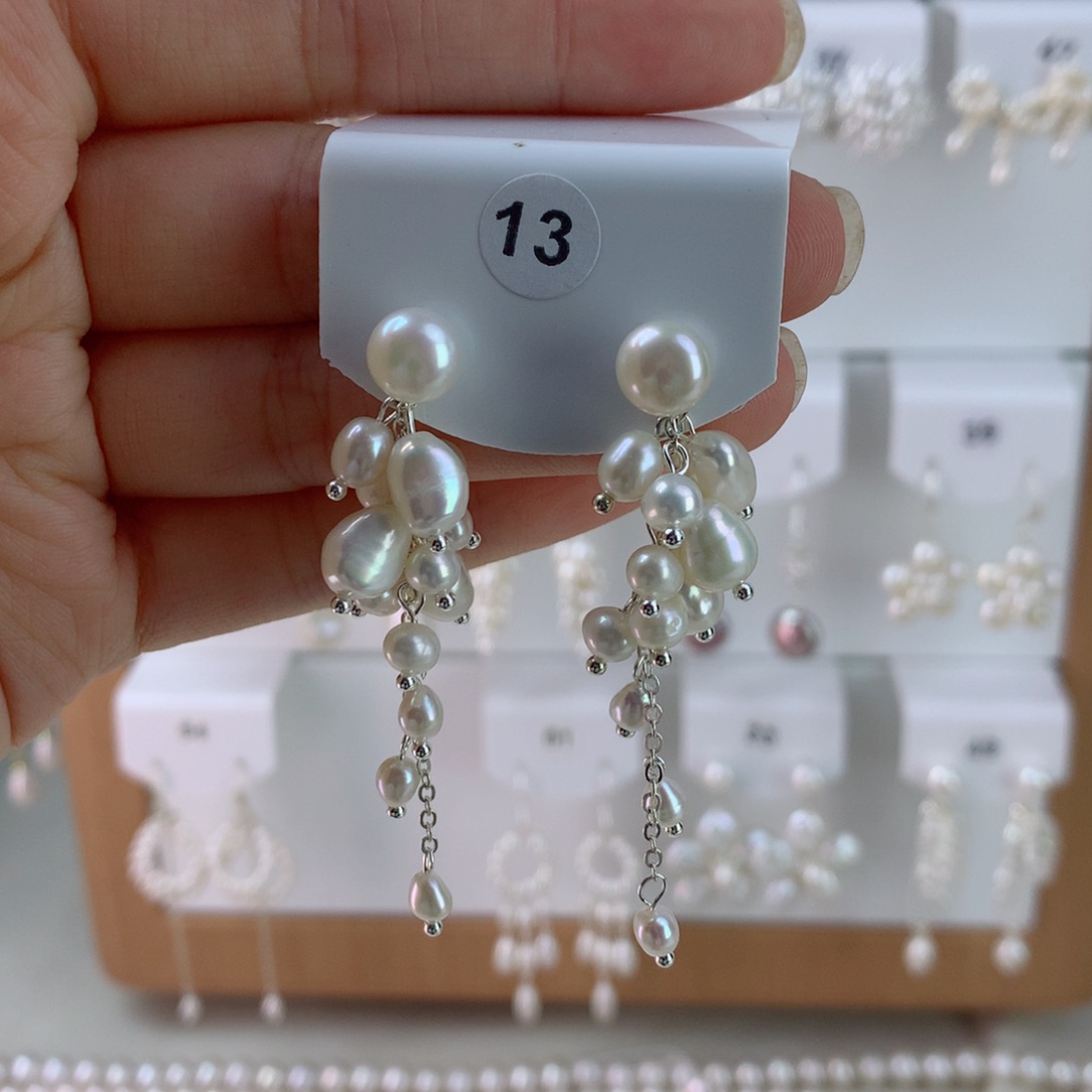 未镶嵌耳饰淡水珍珠