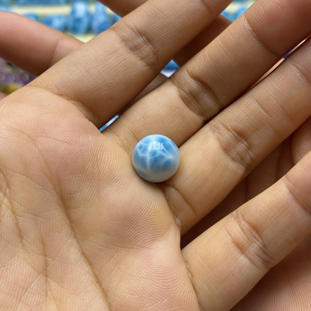 针钠钙石（海纹石）颈饰未镶嵌我***球