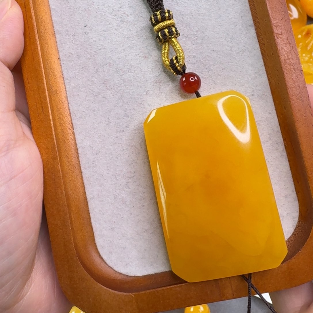 蜜蜡毛衣链未镶嵌