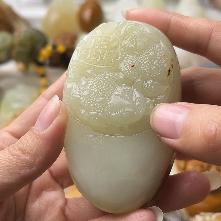 石材方解石不退换金蟾微瑕