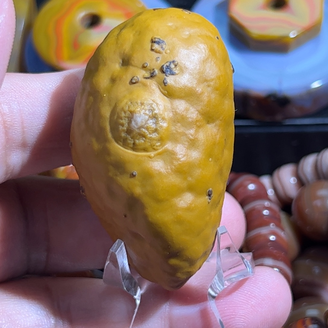 土***金玛瑙/玉髓合金颈饰