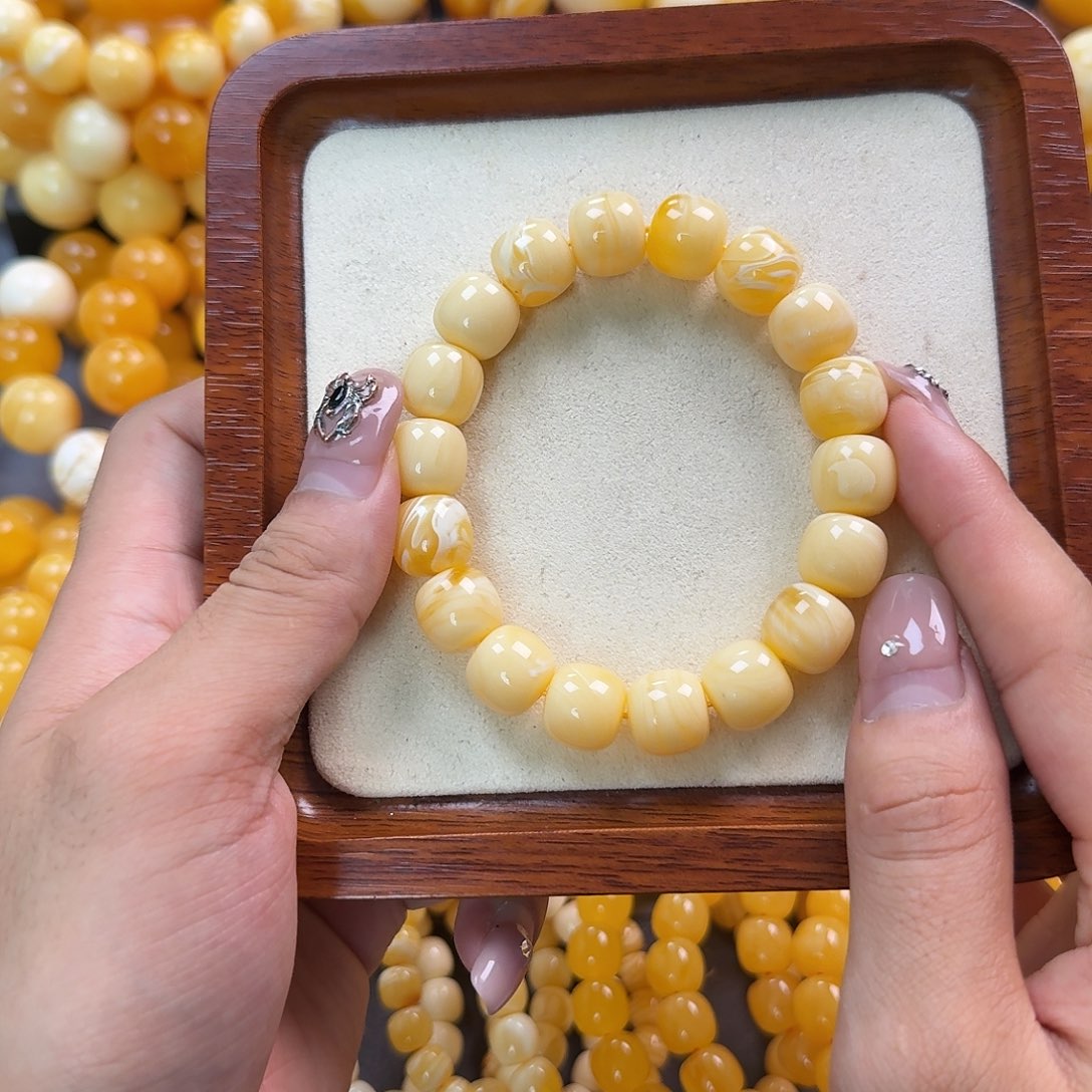 蜜蜡未镶嵌珠宝奇石同料13mm