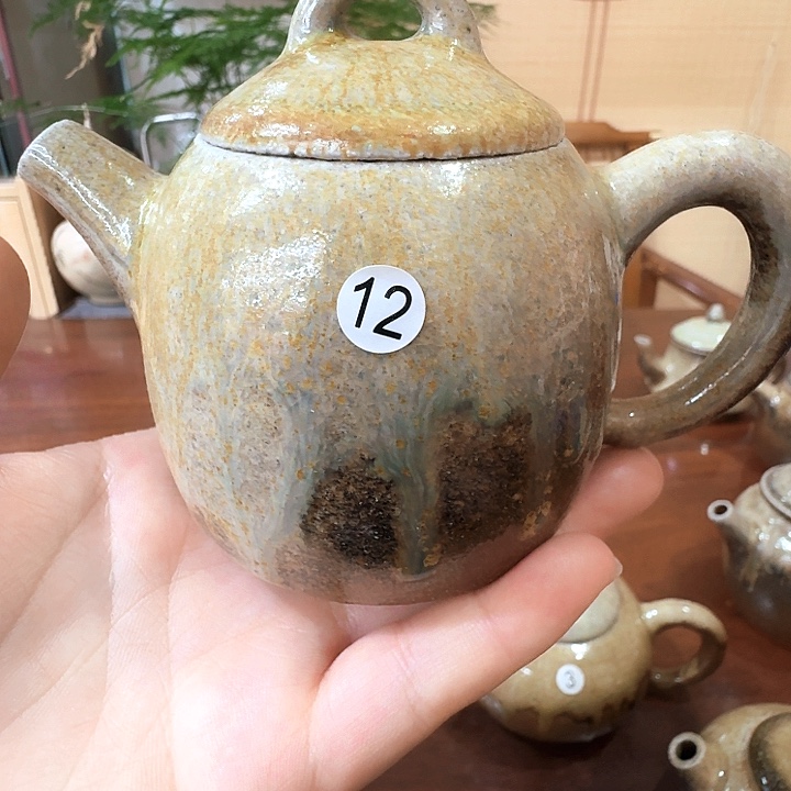建水紫陶白泥柴烧壶复烧微瑕