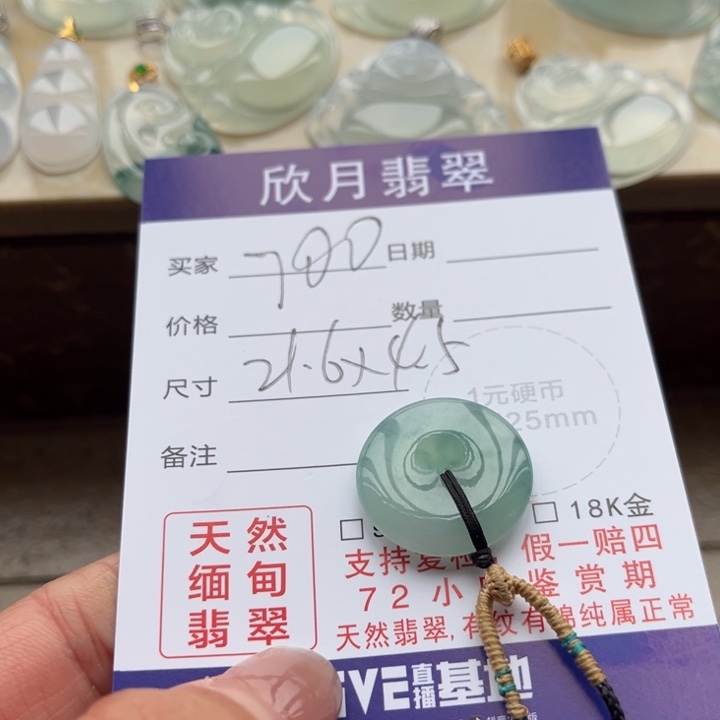 【闪购商品】翡翠颈饰未镶嵌天然