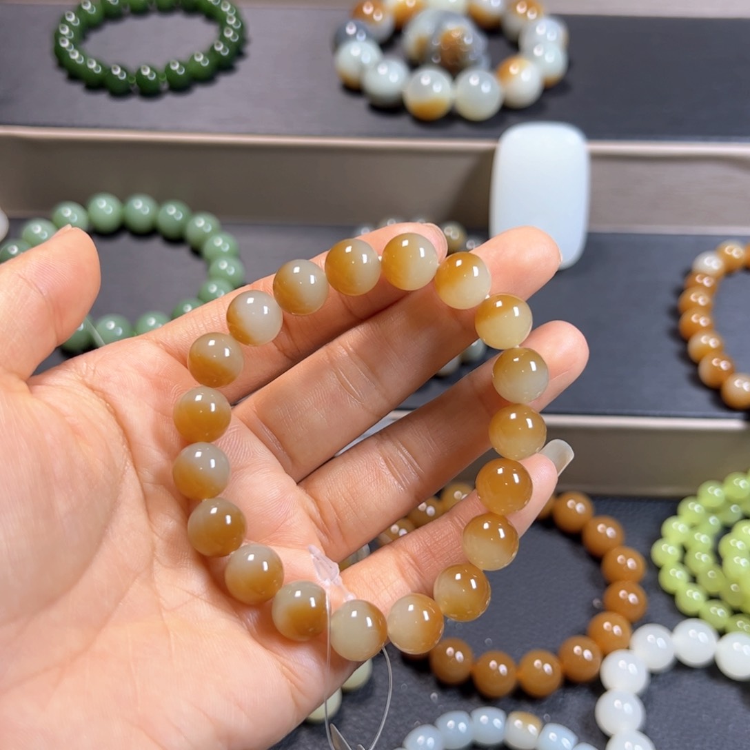 和田玉手链未镶嵌西***里