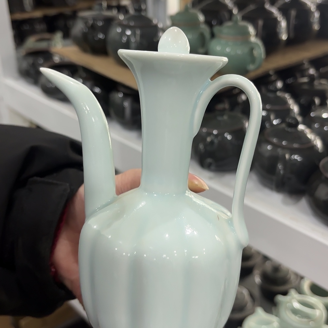 龙泉云间青瓷小米茶器