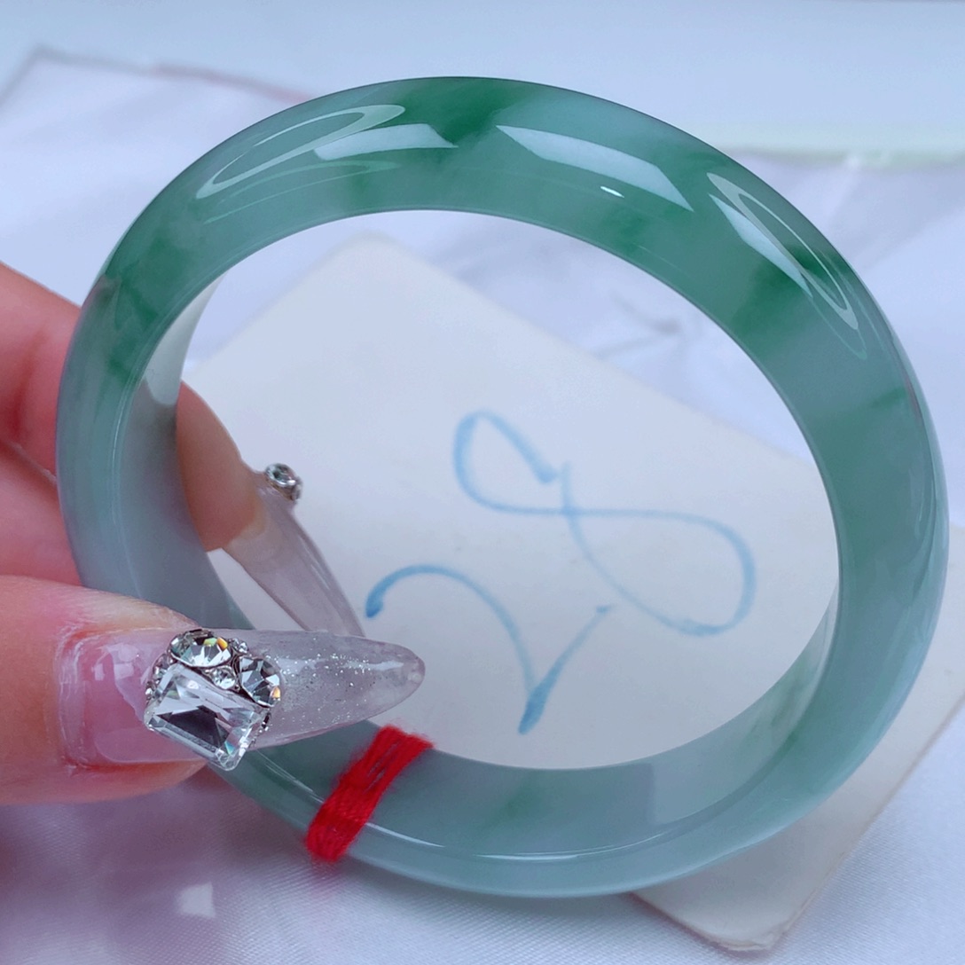 翡翠手镯未镶嵌天然缅甸翡翠A货手镯