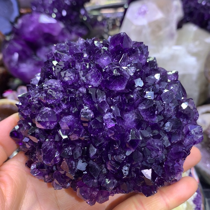 水晶紫晶花未镶嵌