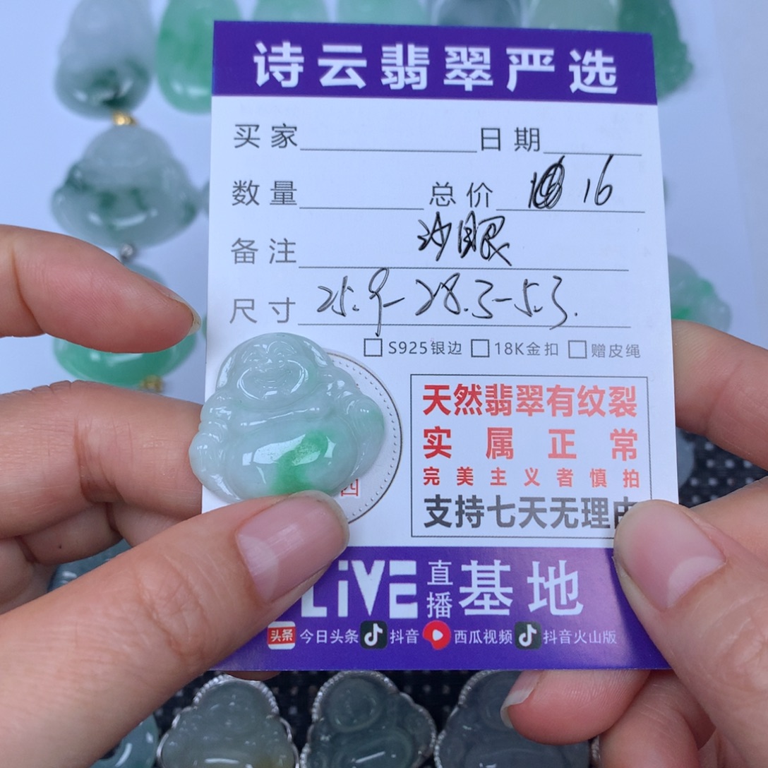 翡翠未镶嵌颈饰天然