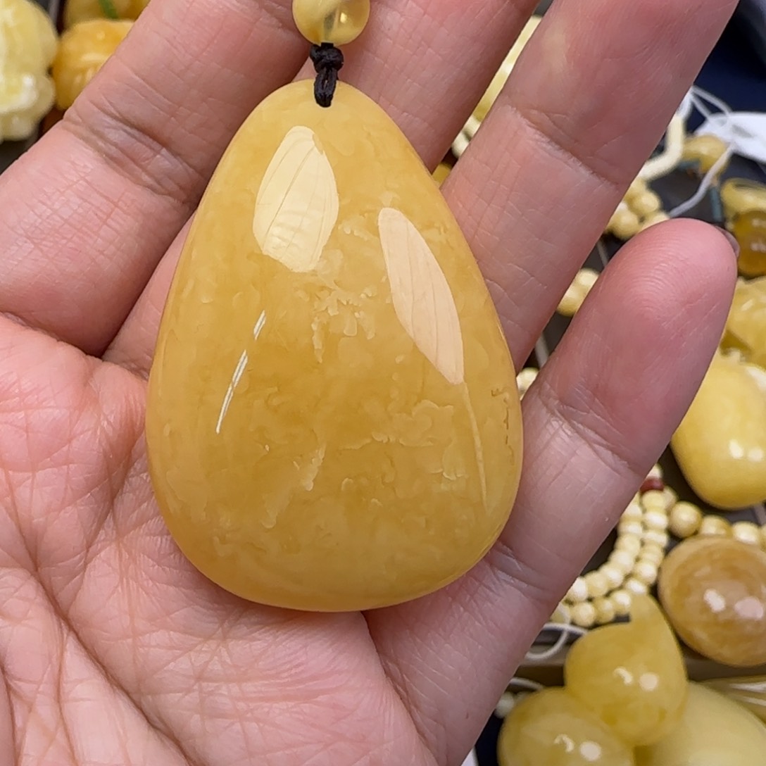 蜜蜡颈饰未镶嵌天然蜜蜡