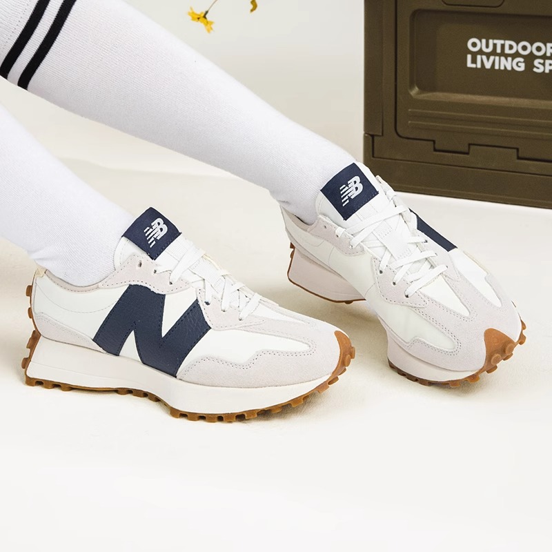 New Balance【327系列】女鞋2025新款运动鞋低帮耐磨休闲鞋WS327KB