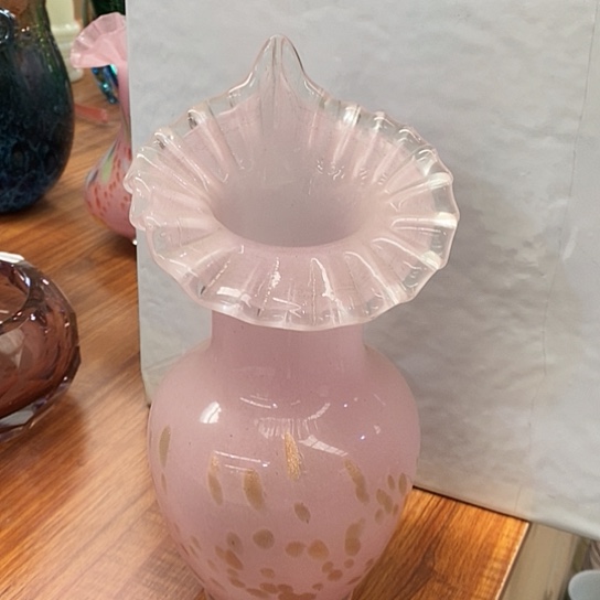 琉璃花瓶高25厘米宽6厘米