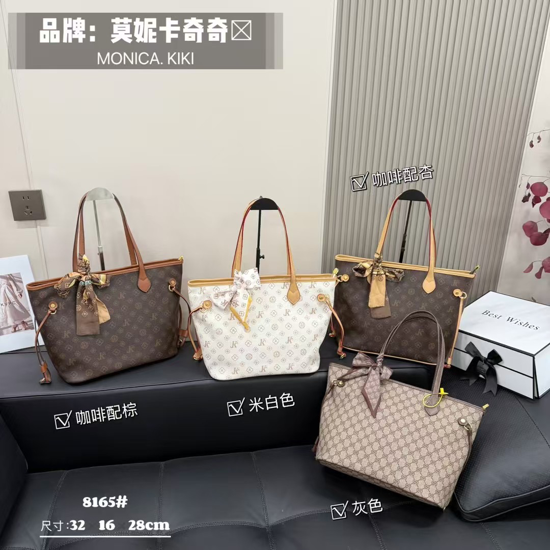 莫妮卡奇奇新款小众轻奢品牌时尚潮款单肩百搭款通勤托特包休闲