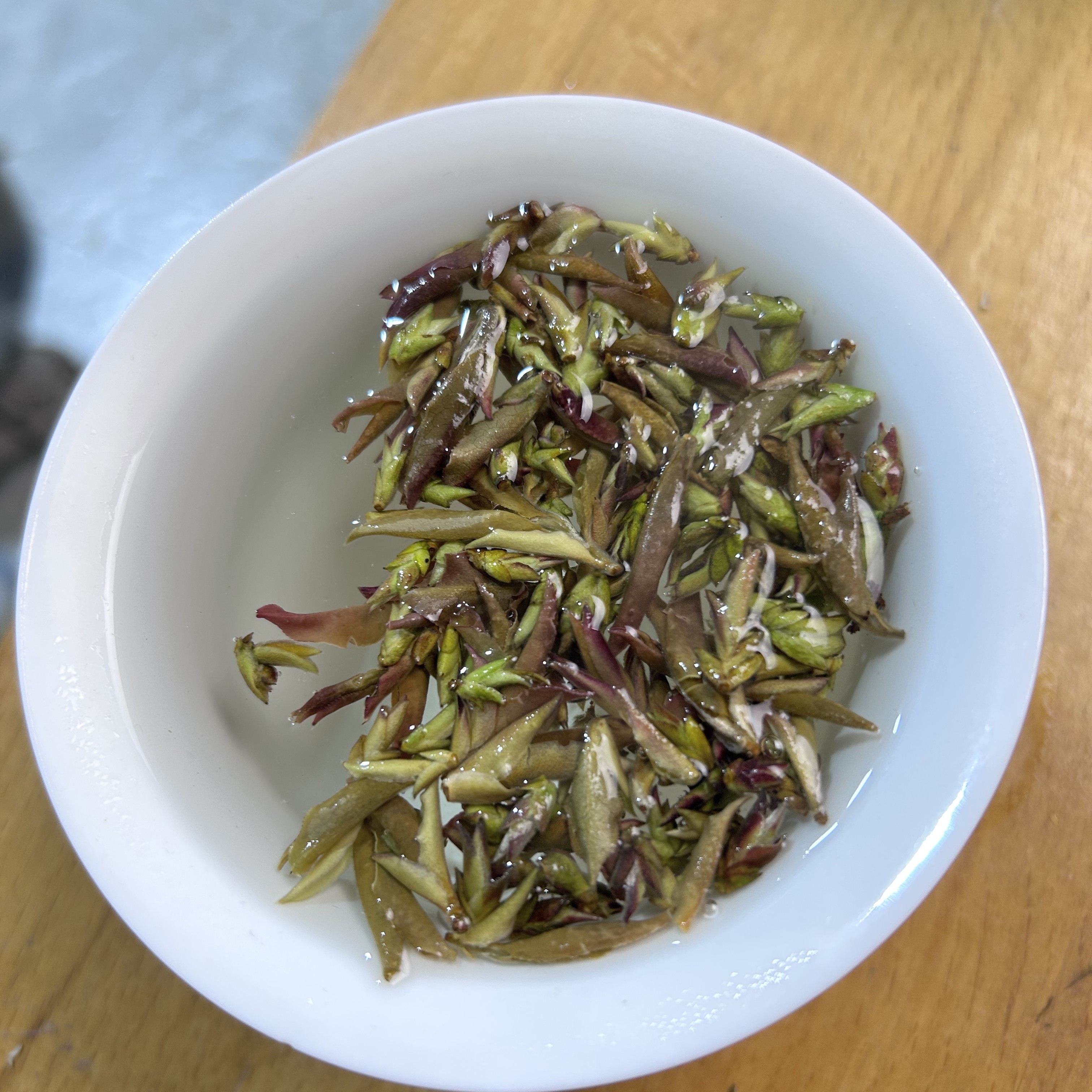 2025年茶荒野紫芽苞云南野生紫芽苞花果香