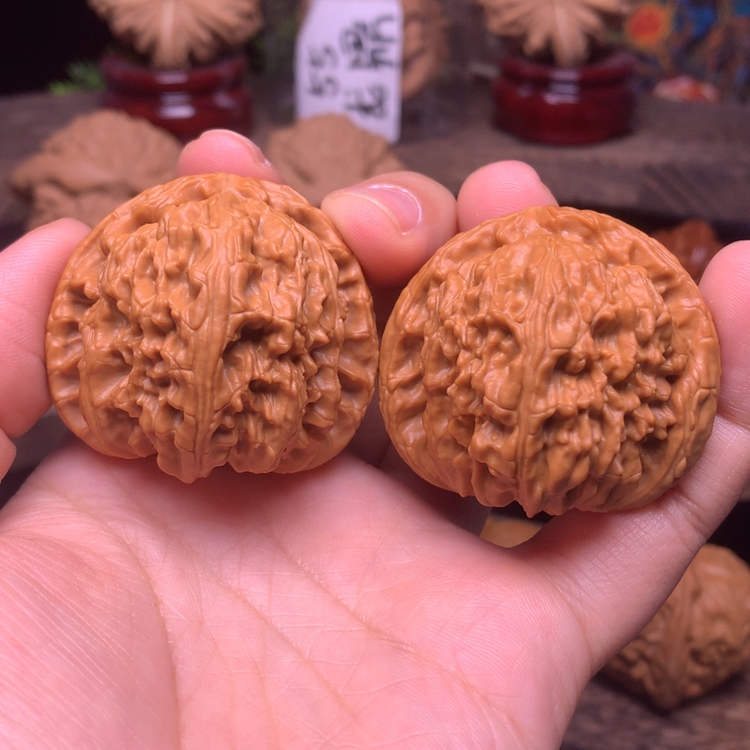 文玩核桃吊坠42白狮子全品