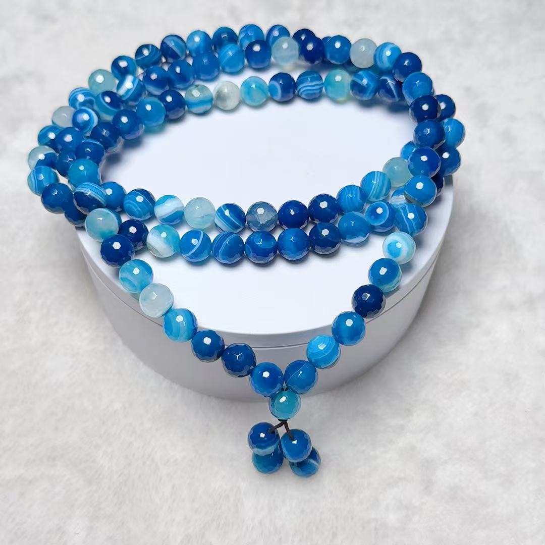 278-星河蓝串108珠项链（多样性发货发一个）