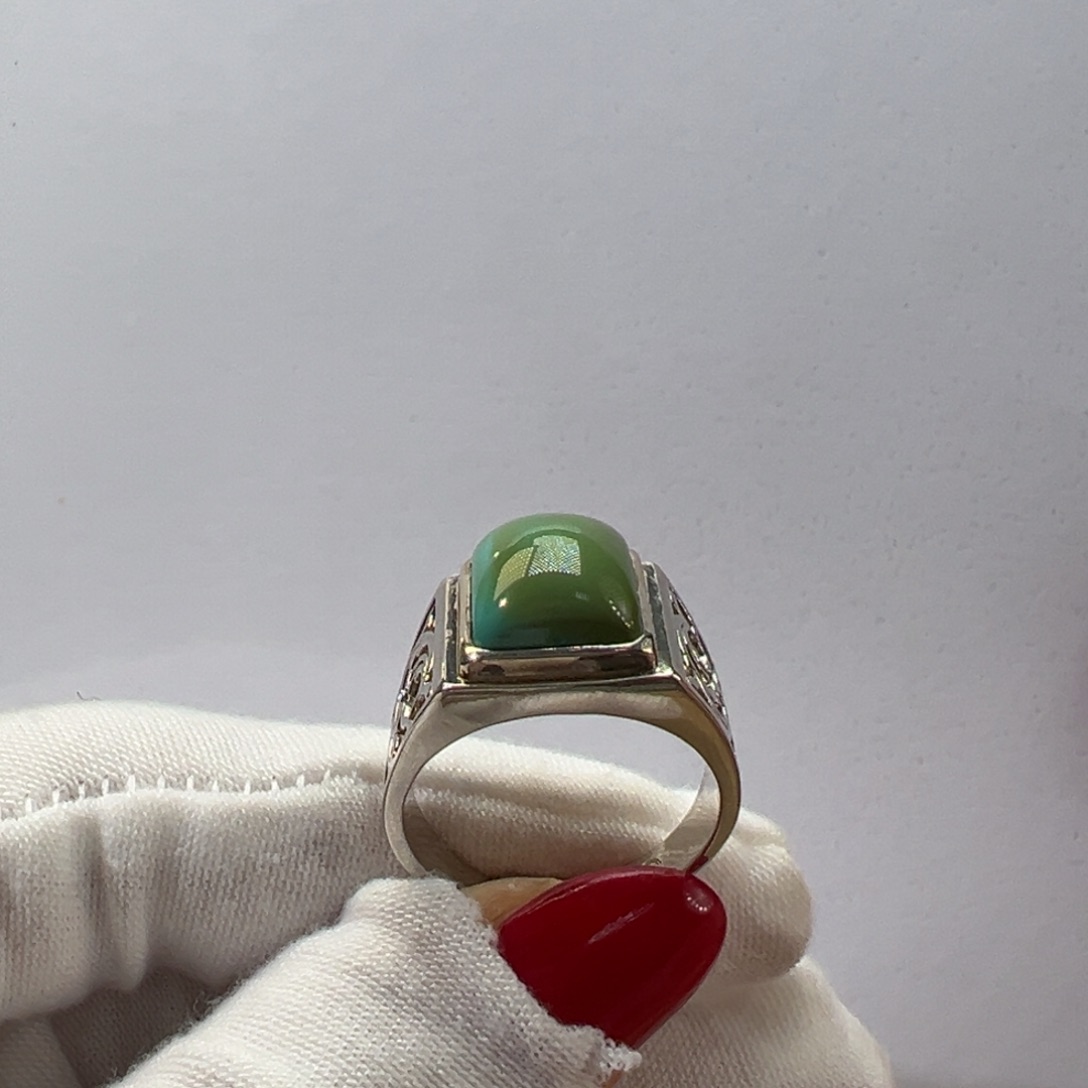 绿松石银S925镶嵌挂件