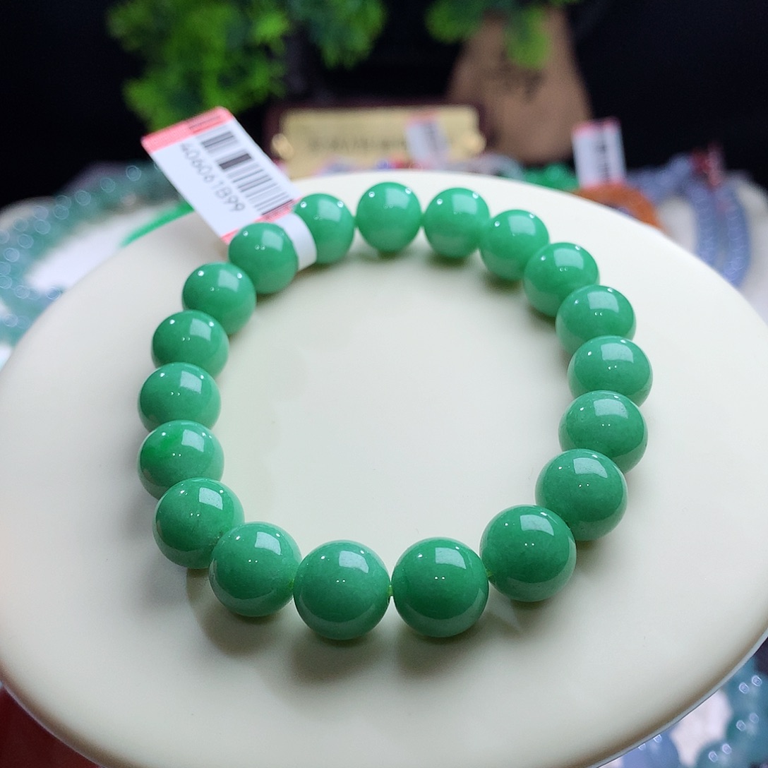 未镶嵌手串翡翠卡10.3mm