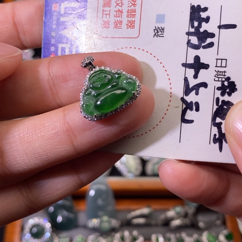 【闪购商品】翡翠颈饰银S925镶嵌天然