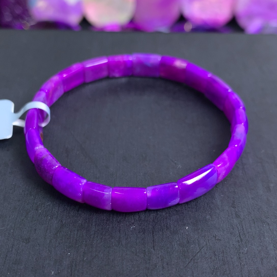 苏纪石（舒俱来）未镶嵌凝胶紫手牌