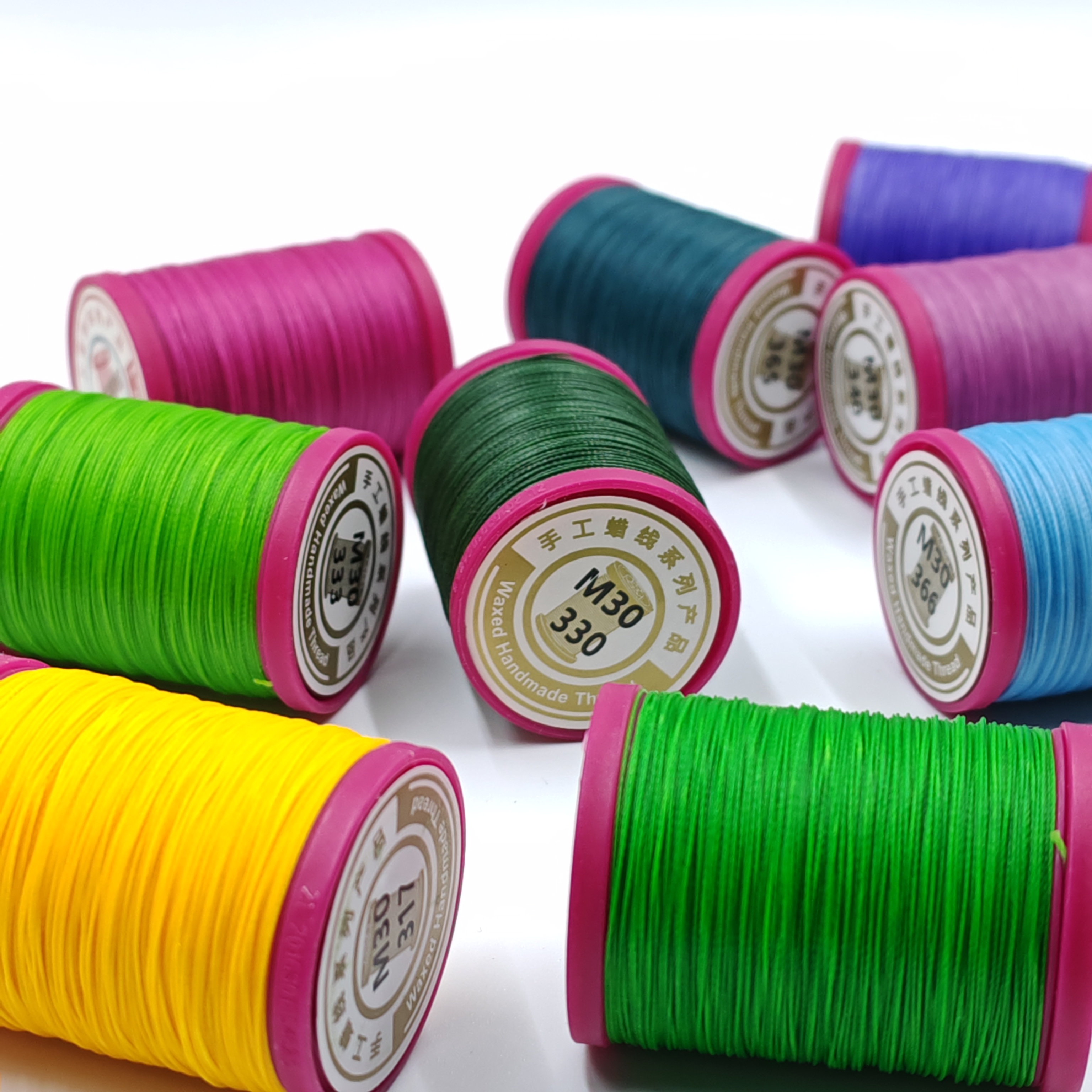 0.3m微芯蜡线手工编织蜡线DIY饰品编织圆蜡皮革编织线珠宝线110米