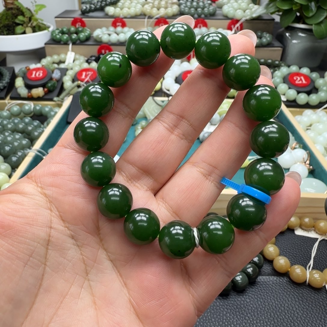 和田玉未镶嵌手链13