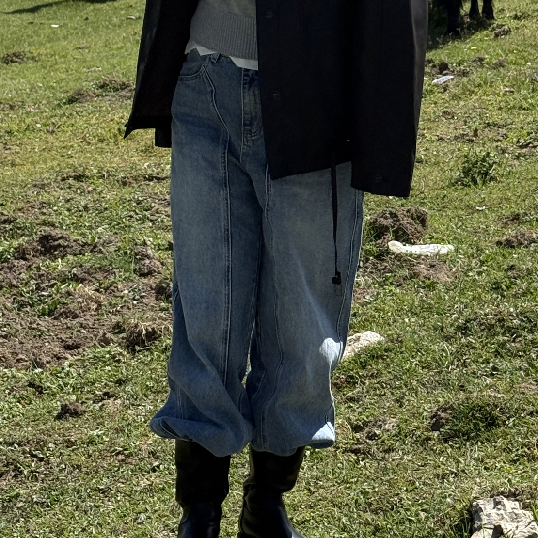 Gardenia｜空栀  小神牛调性重工洗水牛仔裤 48h退换