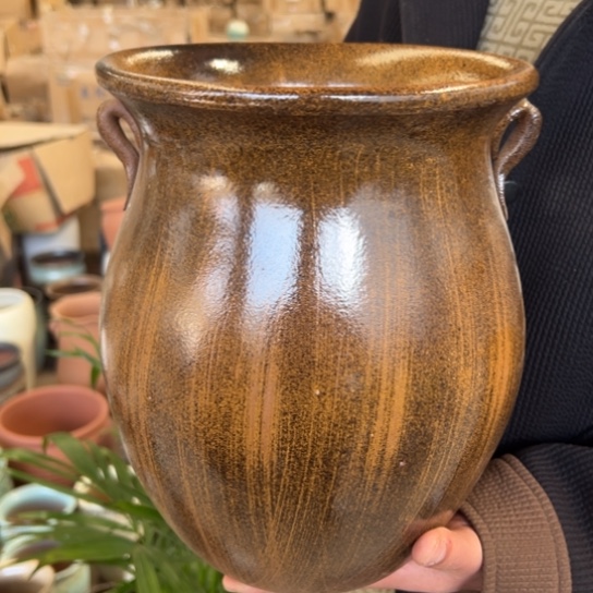 紫砂花盆高28口21—————