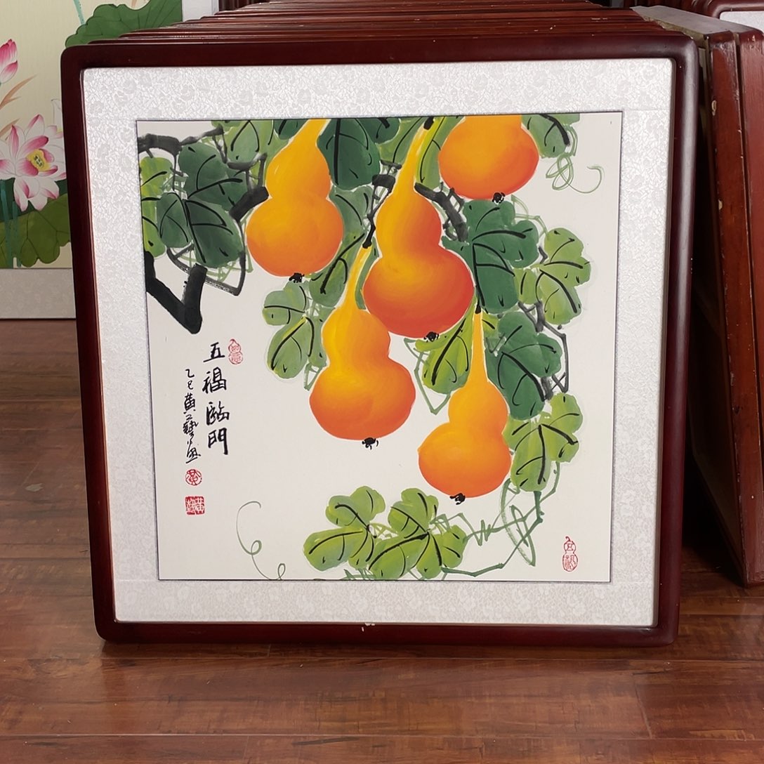 国画带框尺寸63*63厘米