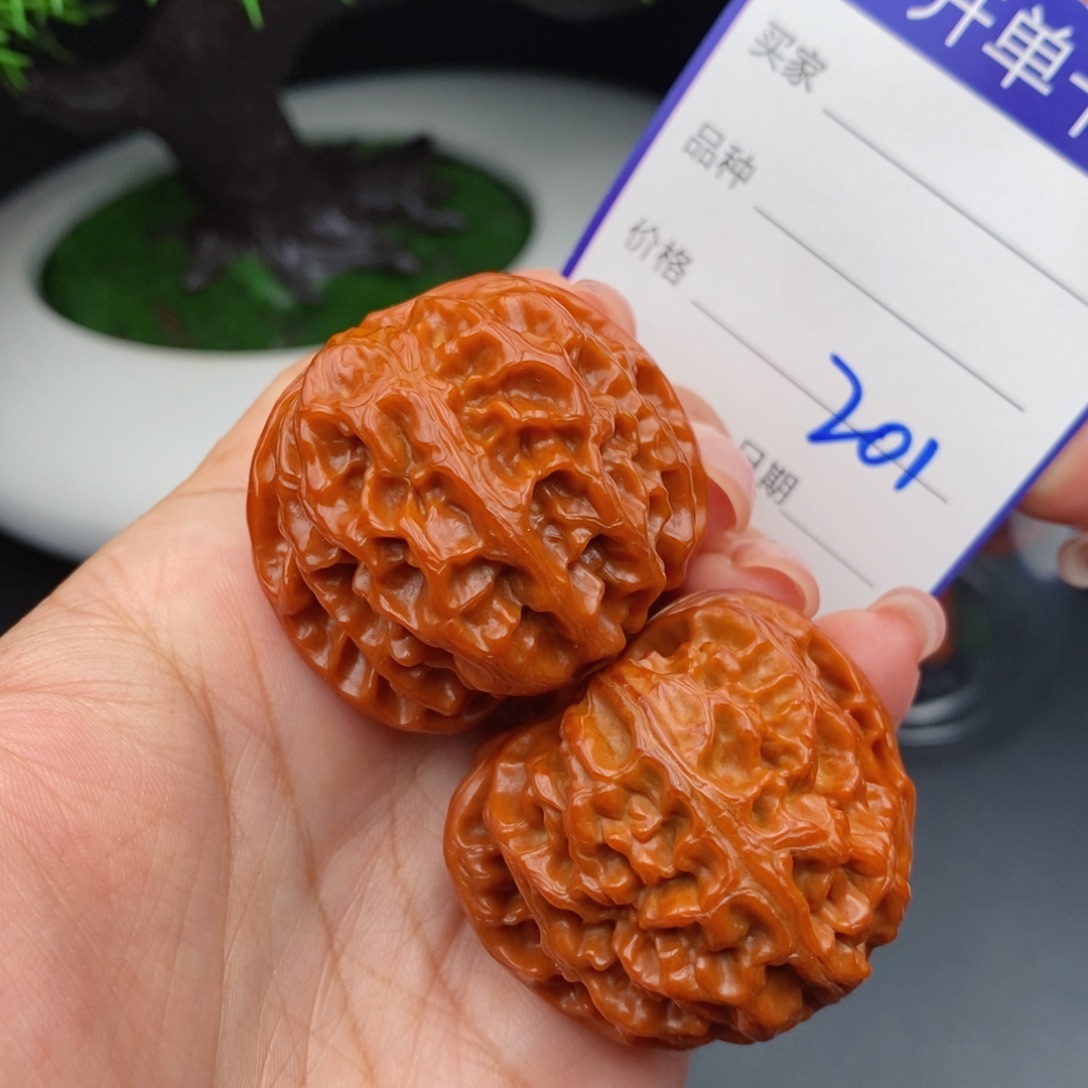 文玩核桃把件40苹果201