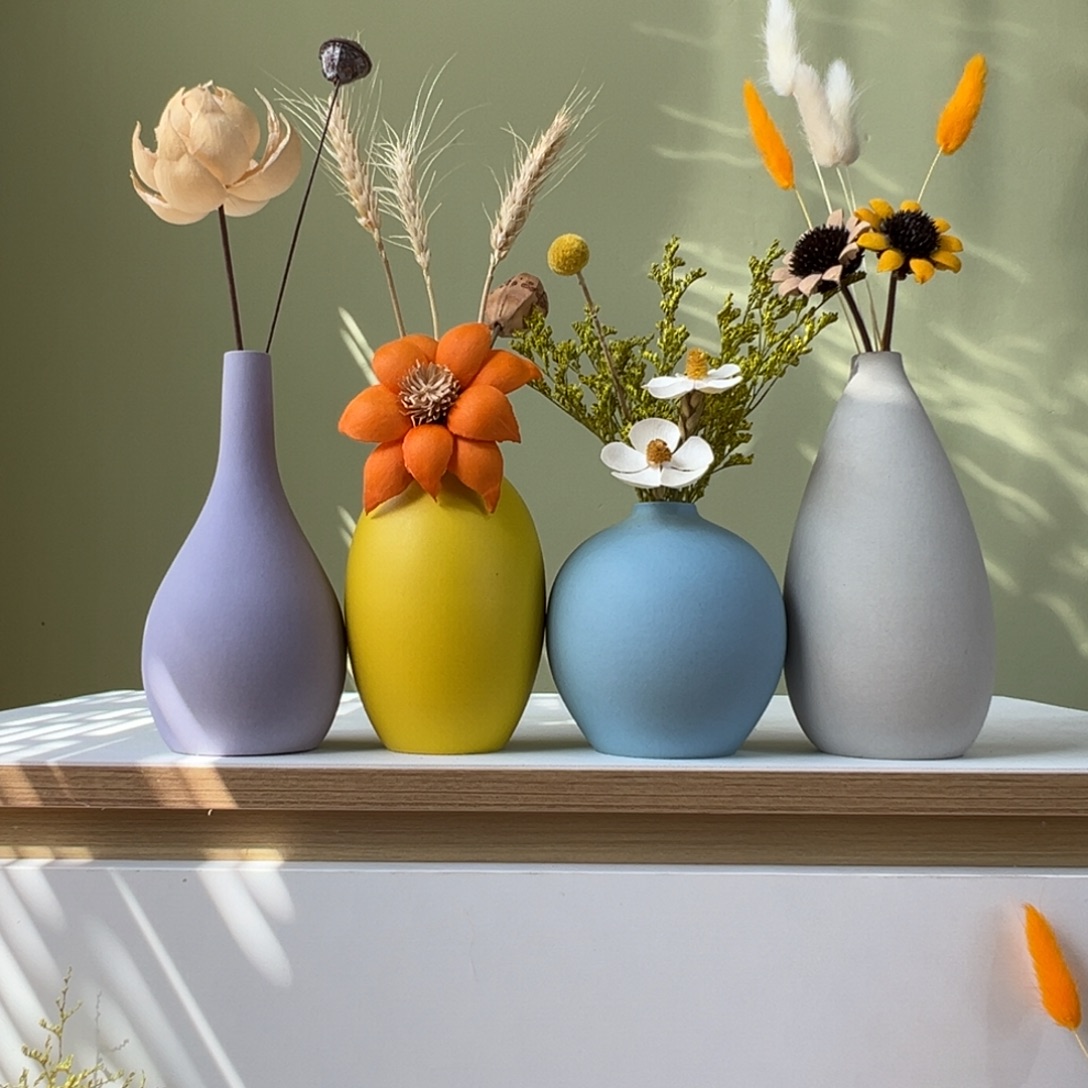 摆件花瓶带花高度20-30厘米左右