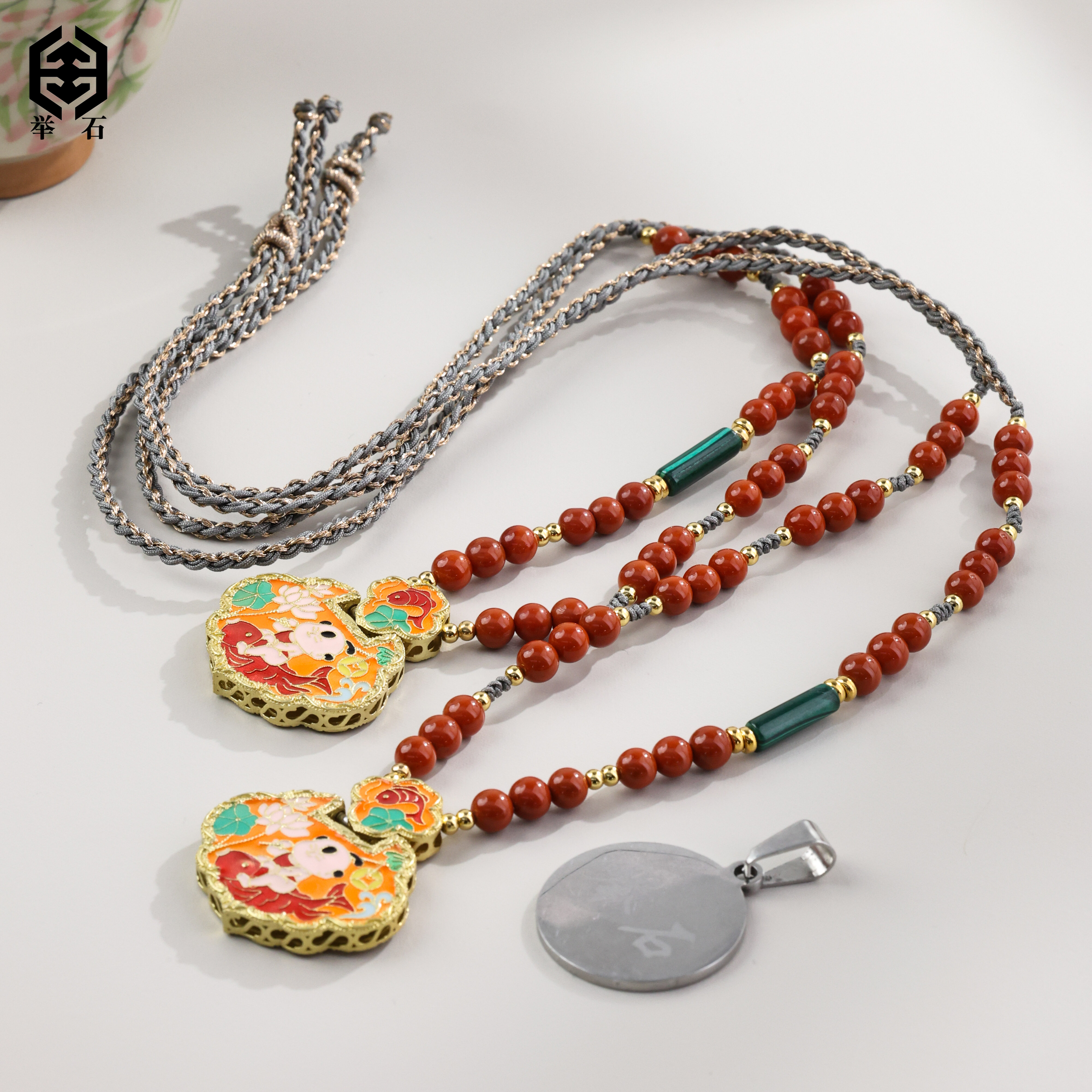 【举石精选】X1231-1233-17260南红玛瑙项链（一件/多样性/约4mm+）E