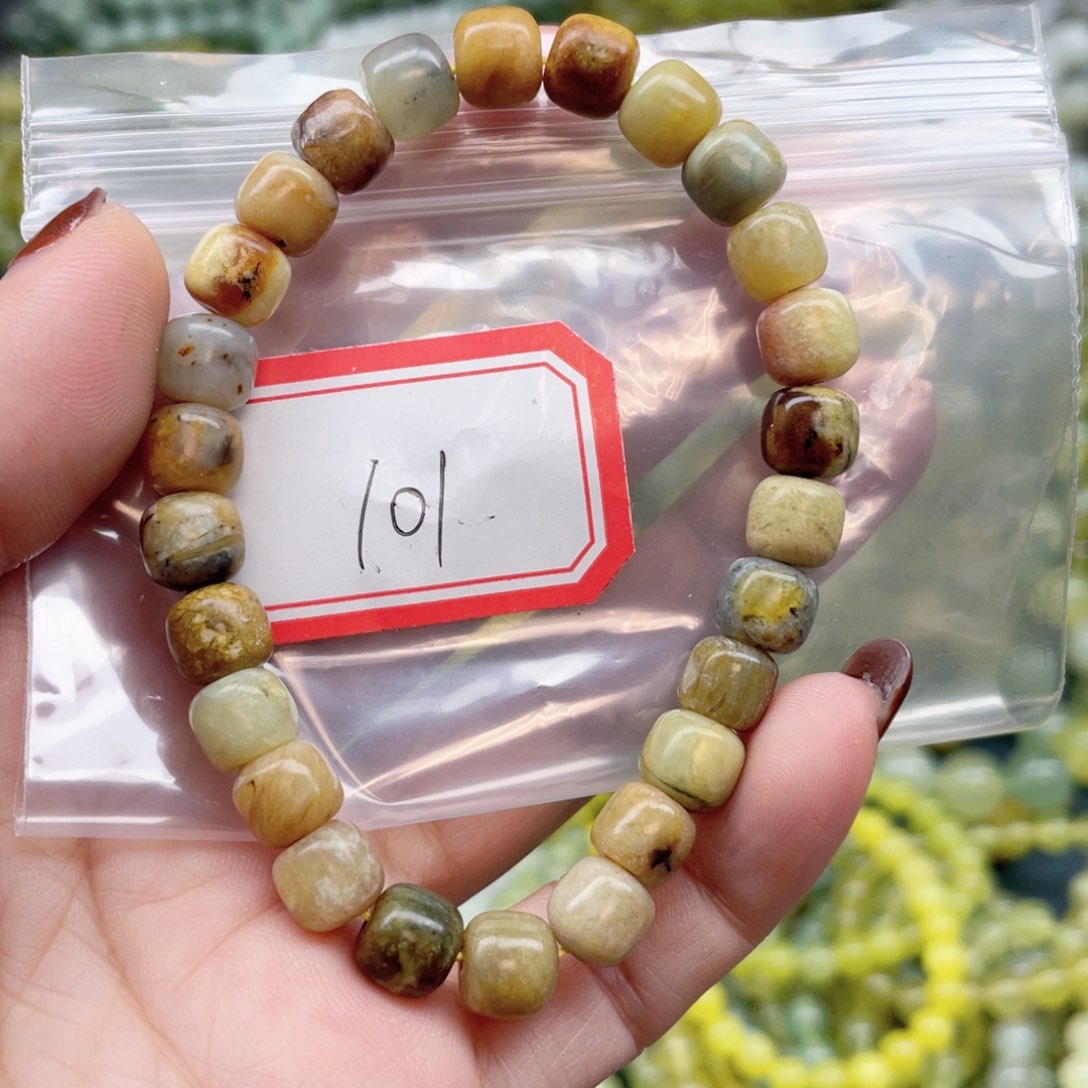 未镶嵌蛇纹石玉手串