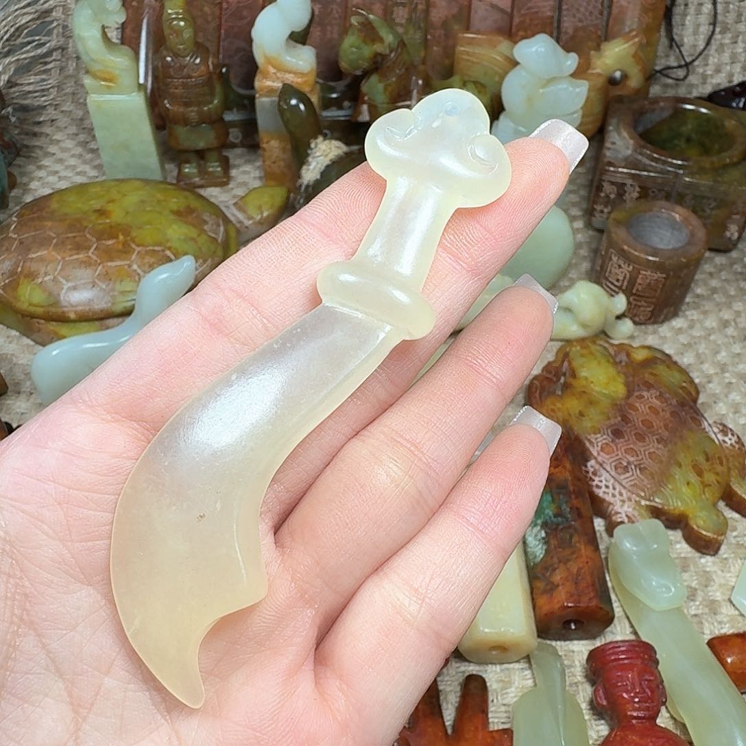 白玉菩提吊坠挂件