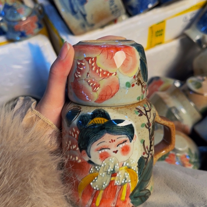 瓷片景德镇陶瓷手工手绘