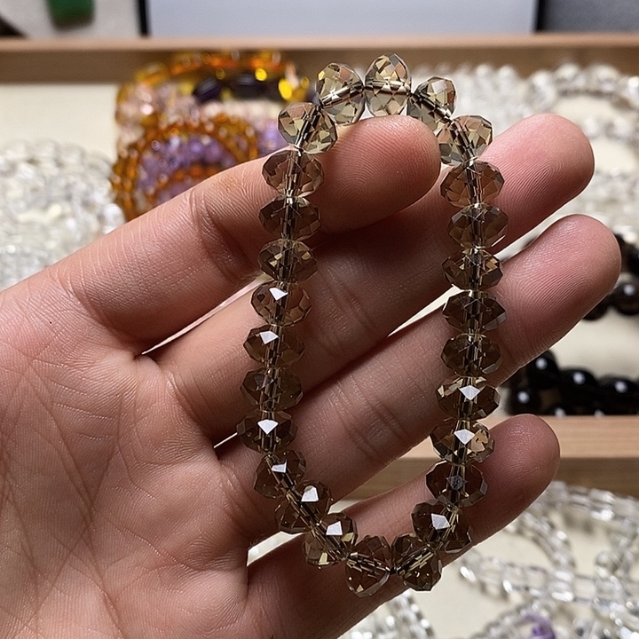 非金属卡10mm茶刻面 