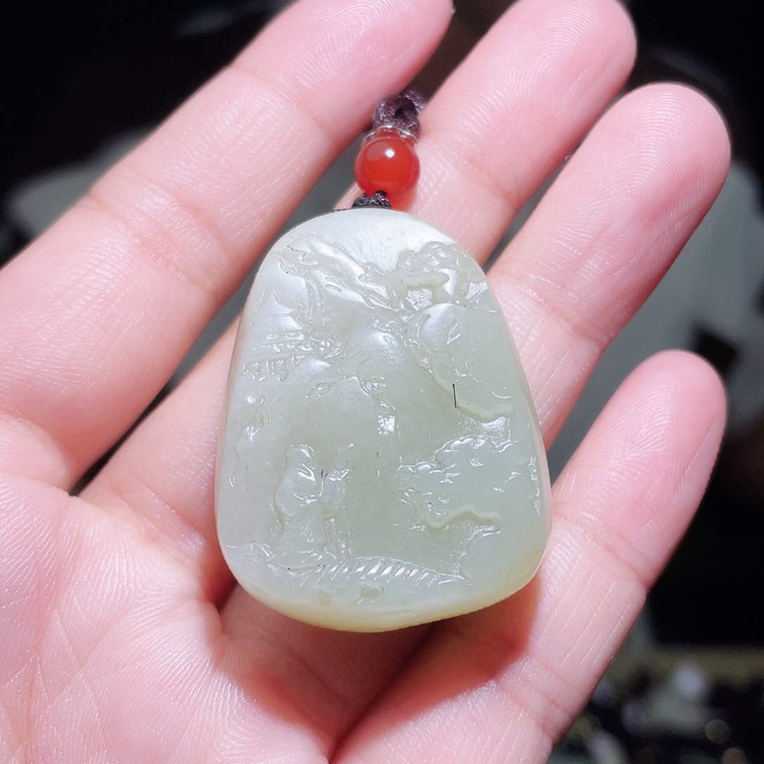 和田玉颈饰未镶嵌