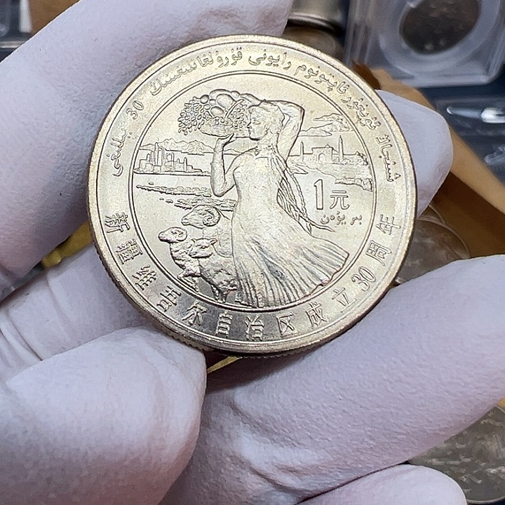 其他普通金属新疆纪念币一枚