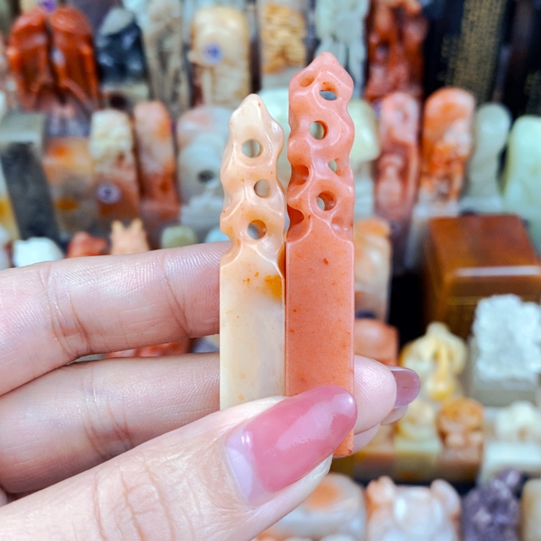 老挝石印石树**合手工篆刻