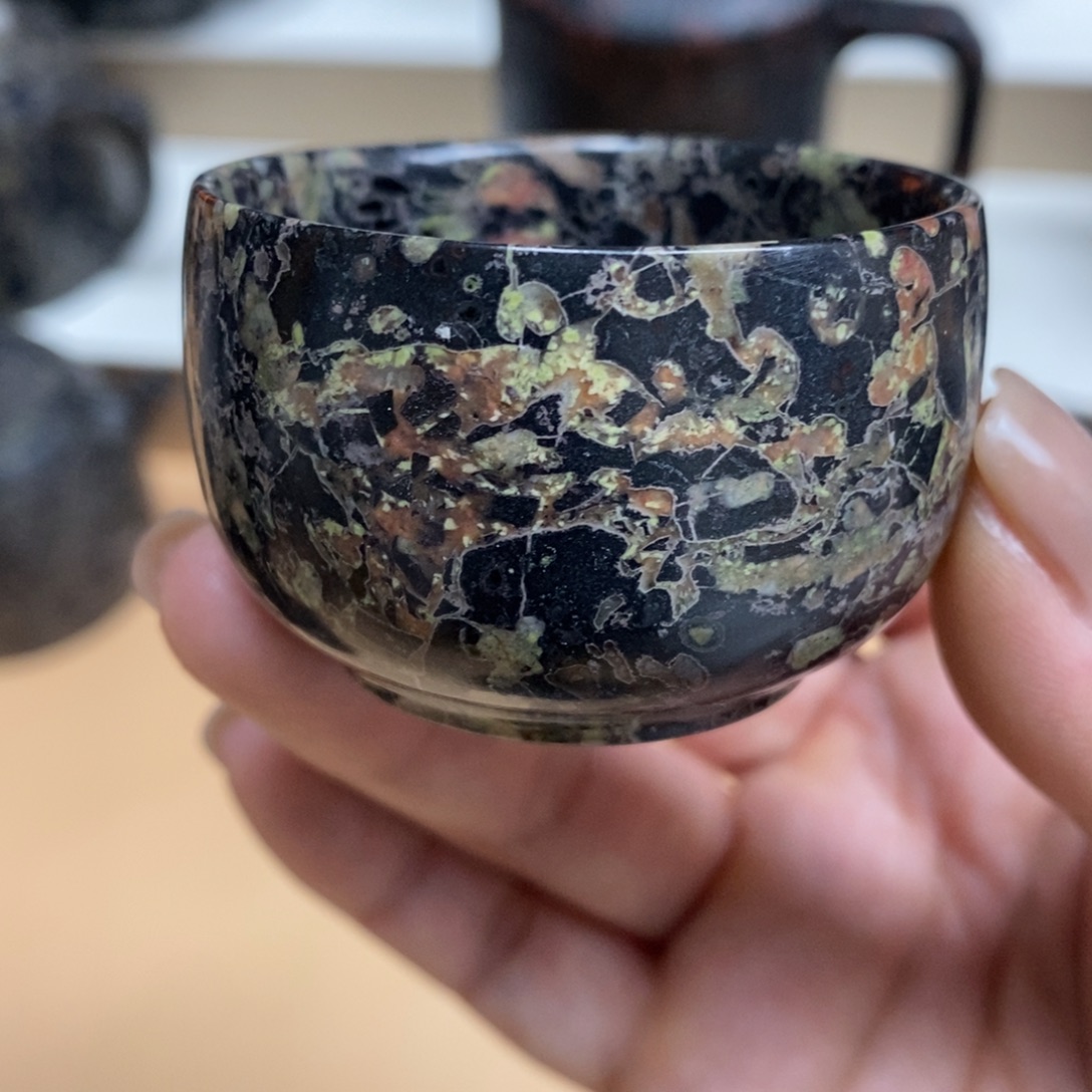 玉福茶具瓷安山玉