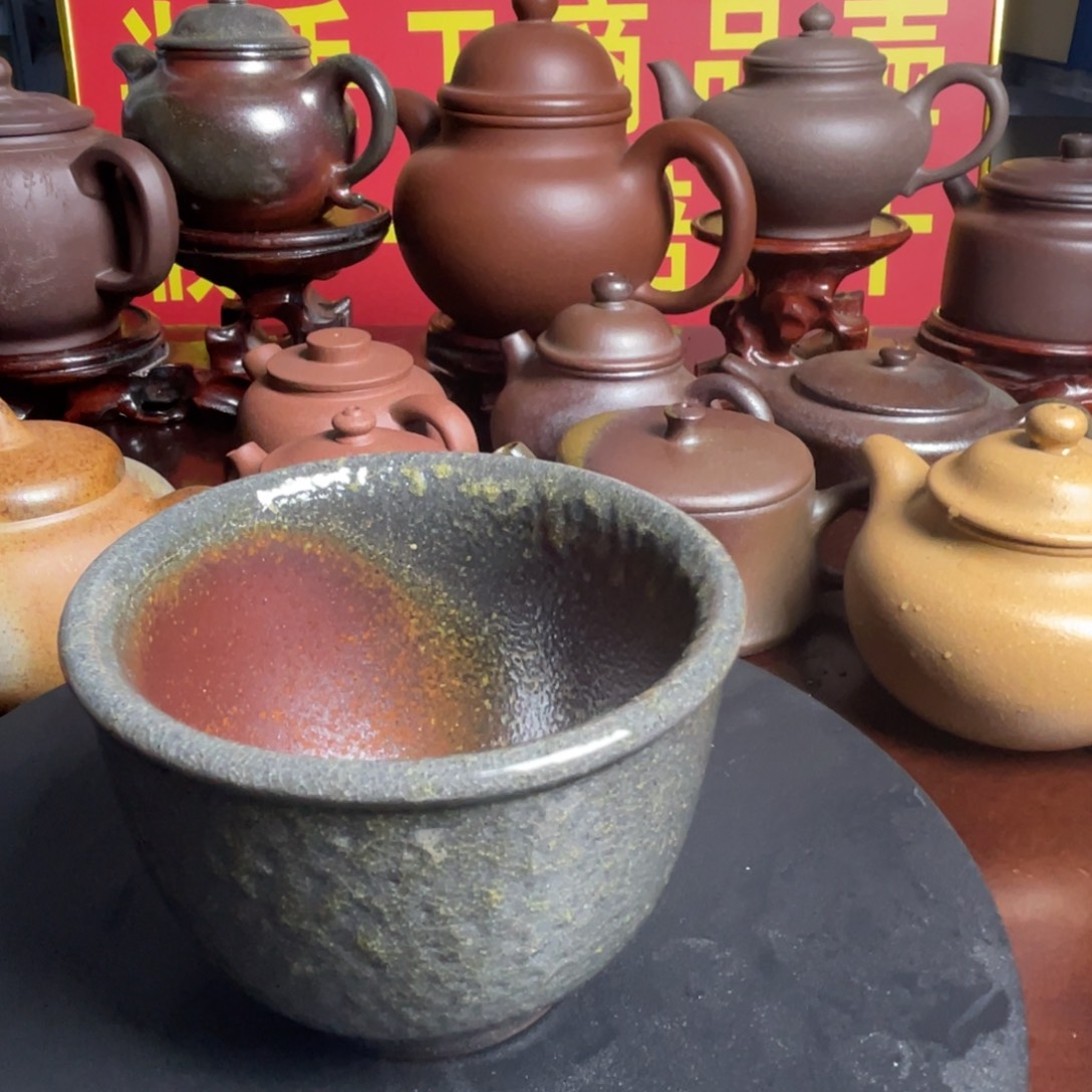 茶壶紫砂柴烧主人杯180cc