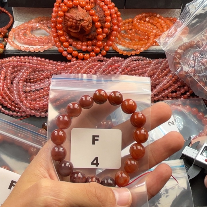 南红玛瑙未镶嵌多样性发货默认微瑕称重11mm