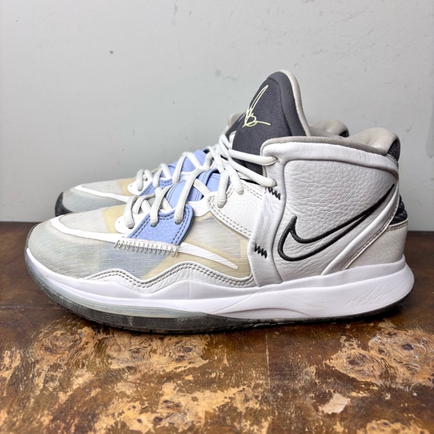 90新 NIKE/耐克 42码 欧文8 白蓝 正品 中古篮球鞋