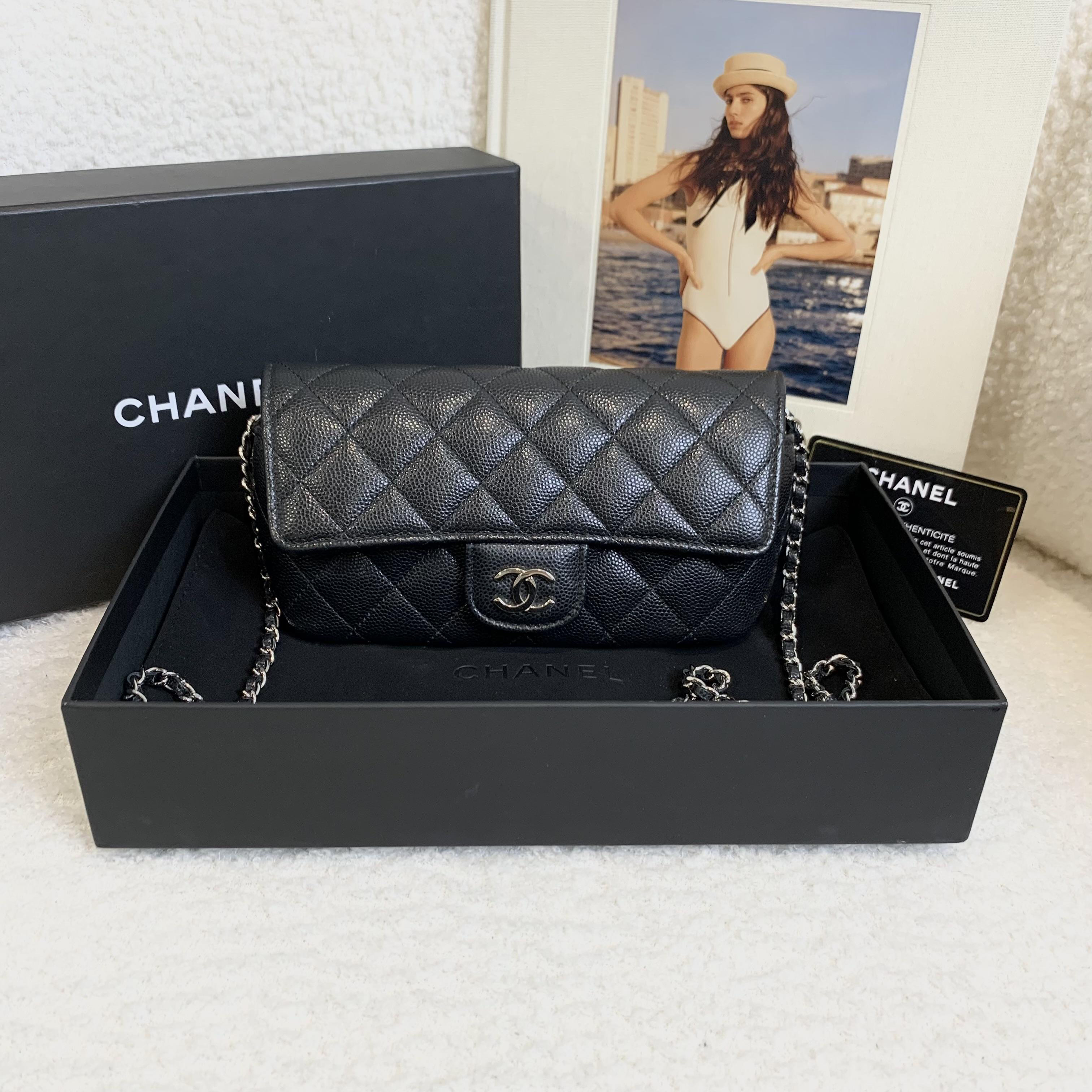 99新 Chanel/香奈儿 壹臻/31开 黑银眼镜包/16212575