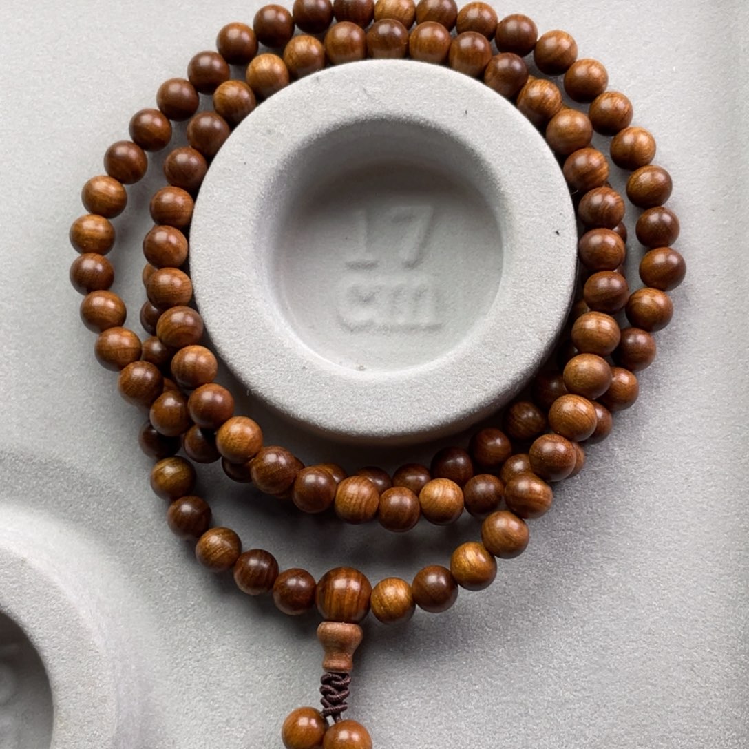 手串/手链檀香木老山檀香0.6虎皮纹微瑕疵