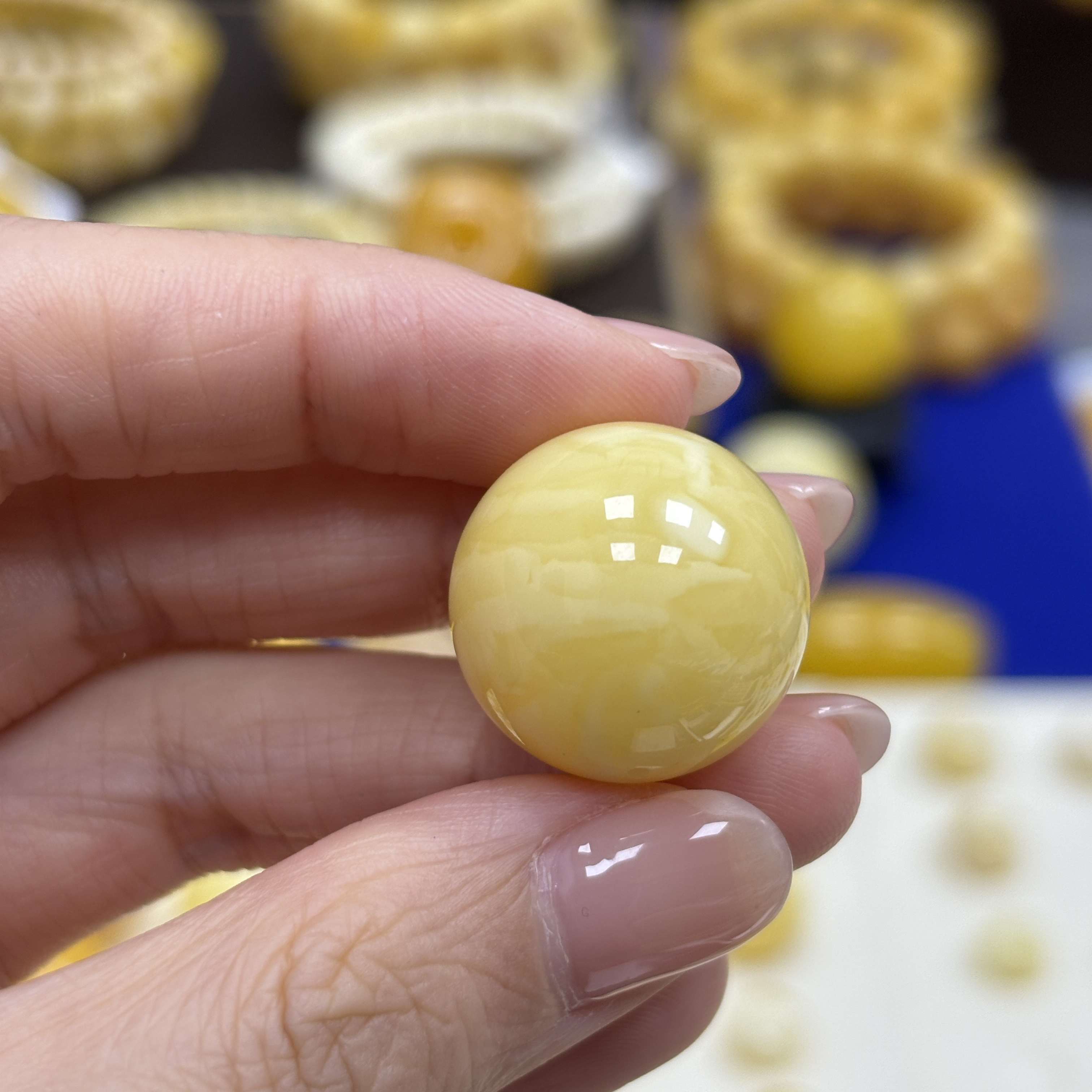 20.1mm瑕疵·小妖珠宝天然原矿琥珀蜜蜡