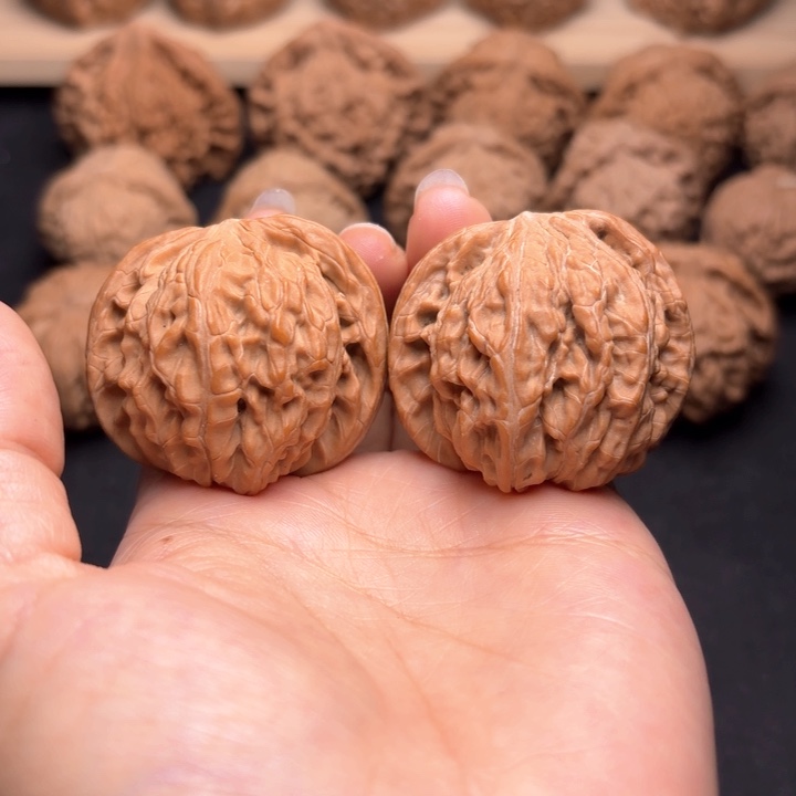 文玩核桃把件41磨盘