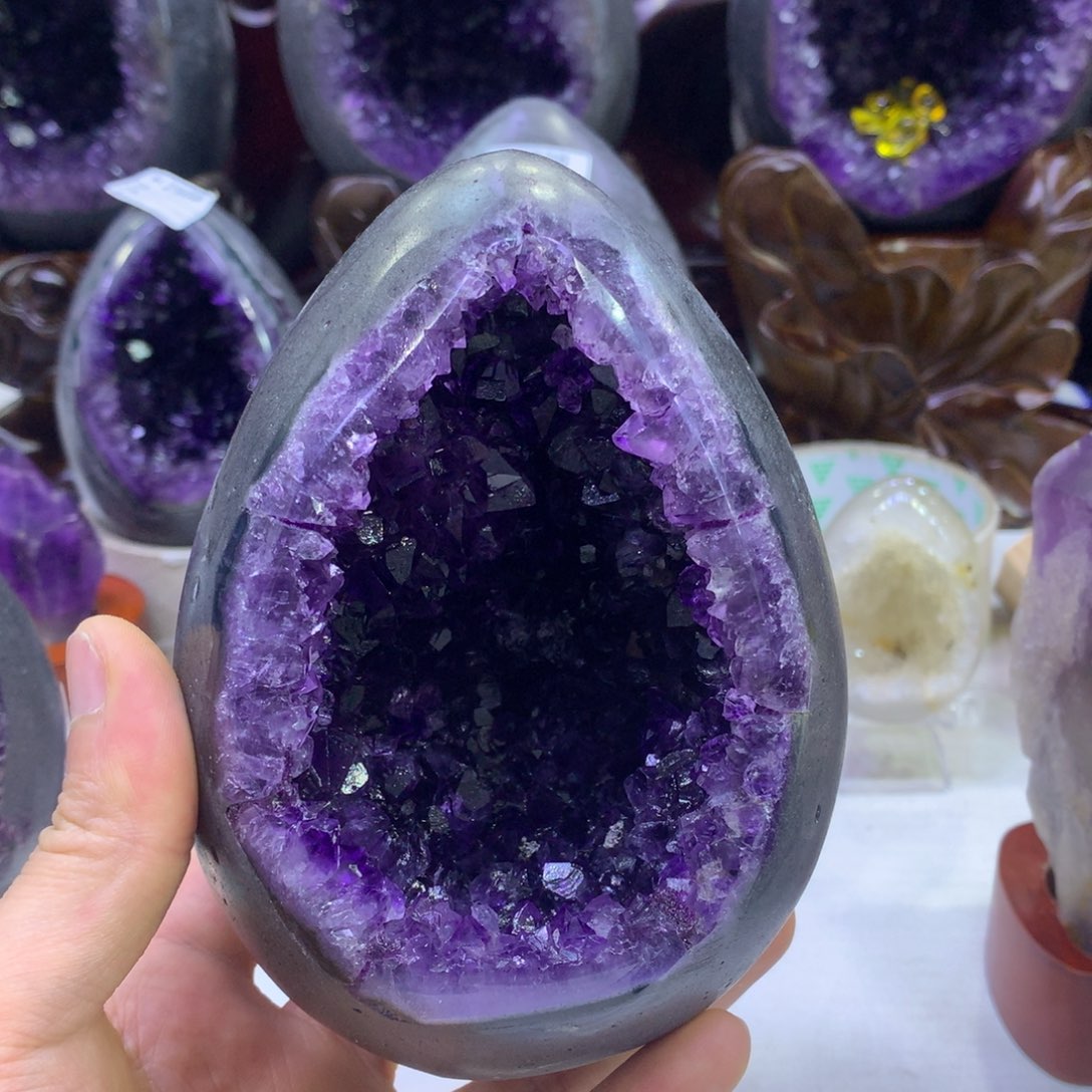 水晶紫水晶摆件未镶嵌0827